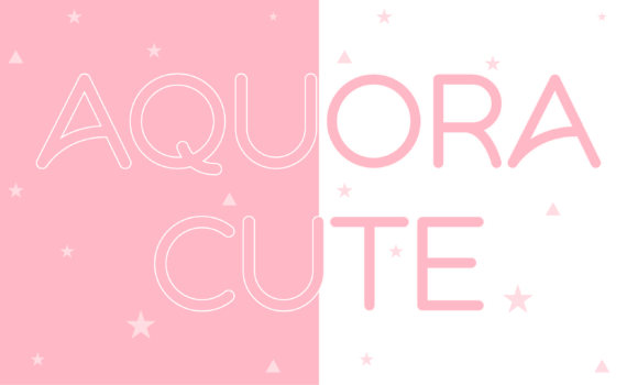 Aquora Cute: The Playful Typeface for Modern Brands