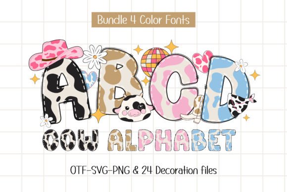 Bring Rustic Charm to Your Designs with the Cow Alphabet Font