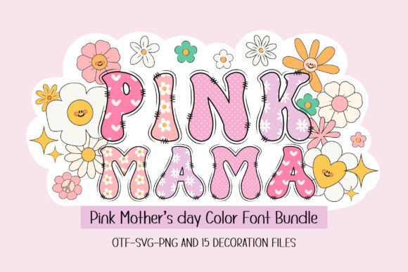 Celebrate Motherhood with the Groovy Pink Mama Font