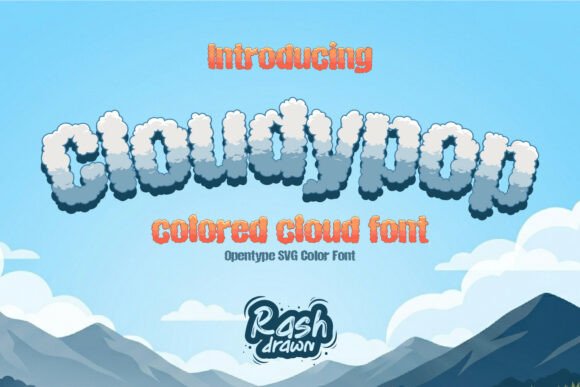 Cloudypop: The Whimsical Font That Makes Designs Float