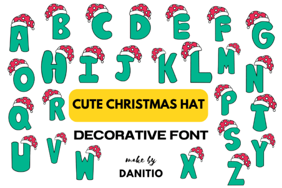 Cute Christmas Hat Font: A Festive Touch for Any Project