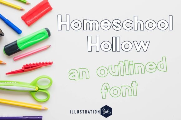 Homeschool Hollow: A Playful Font for Creative Projects