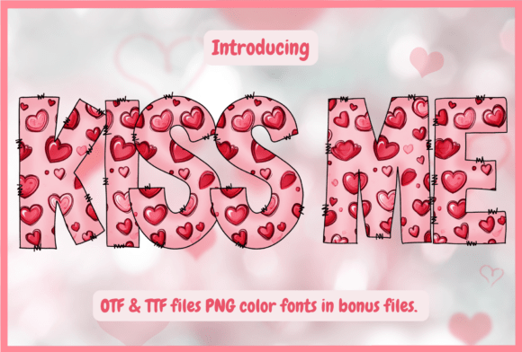 Kiss Me: The Playful Heart Font for Creative Projects