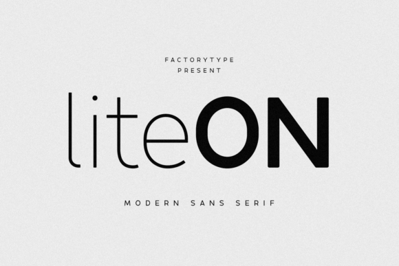 Liteon: A Modern Sans Serif for Contemporary Branding