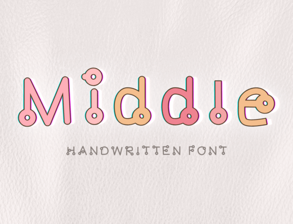 Middle: A Handwritten Font for Projects with Character