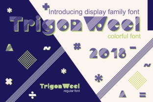TrigonWeel: A Geometric Color Font for Bold Visual Impact